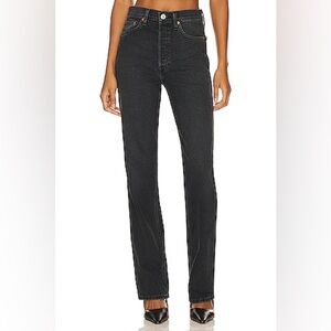NWT RE/DONE 90s High Rise Loose Jeans in Black